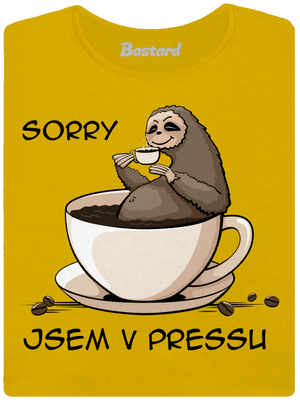 V pressu dámské tričko Yellow