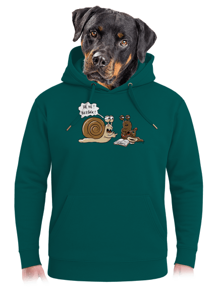 Bezďák unisex mikina premium Emerald Green