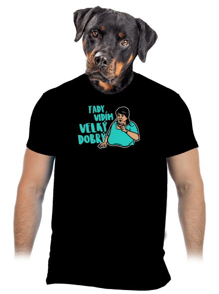 Velký dobrý pánské tričko Black