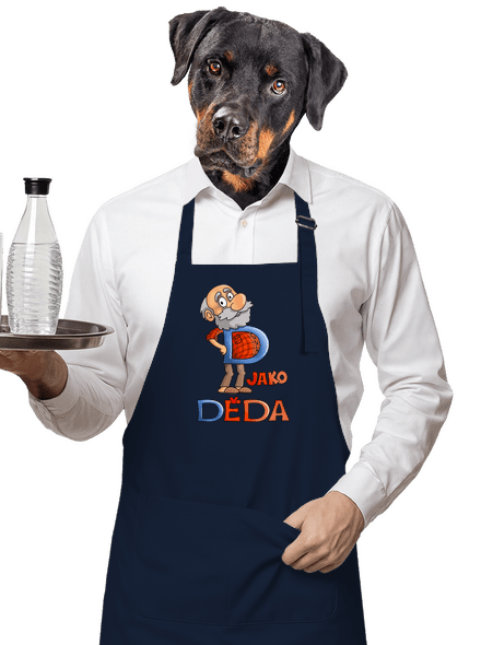 D jako děda zástěra Navy
