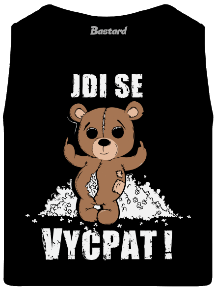 Jdi se vycpat pánské tílko Black