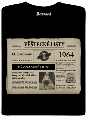 Věštecké listy pánské tričko Black