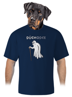Duch důchodce unisex tričko oversized Midnight Blue