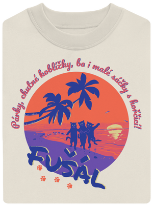 Fušál unisex mikina bez kapuce Off White