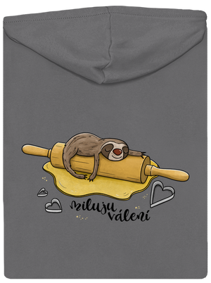 Miluju válení dámská mikina na zip Steel Gray