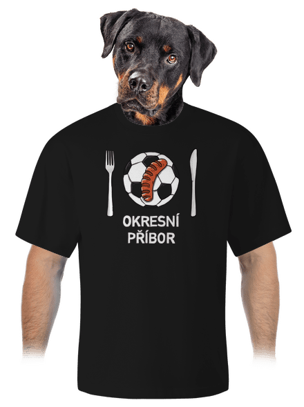 Okresní příbor unisex tričko oversized Black