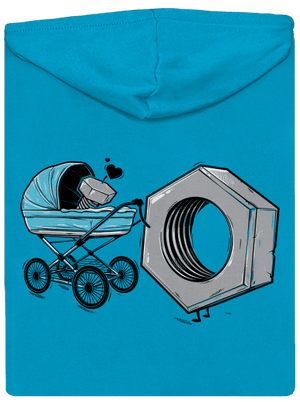 Správná matka dámská mikina na zip Blue Atol