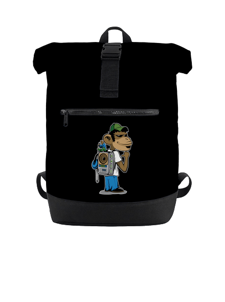 Boombox backpack batoh Black