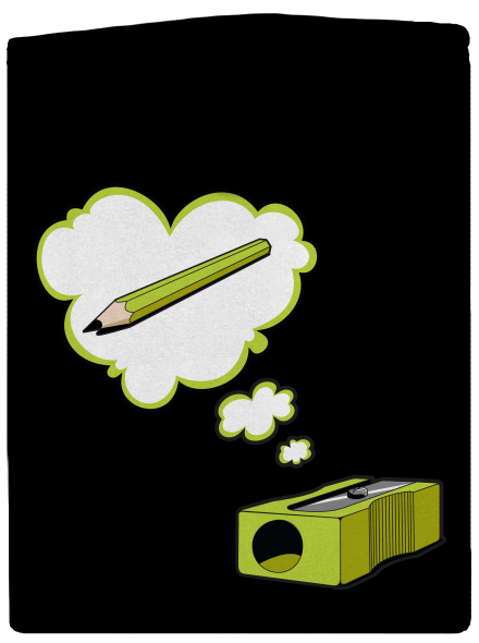 Tužka a Ořezávátko dámská mikina na zip Black