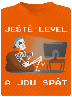 Ještě level pánské sportovní tričko Neon Orange