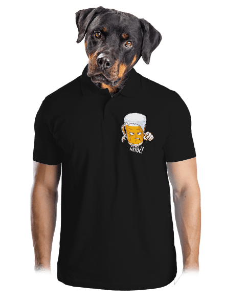 Netoč mě pánská polokošile Black