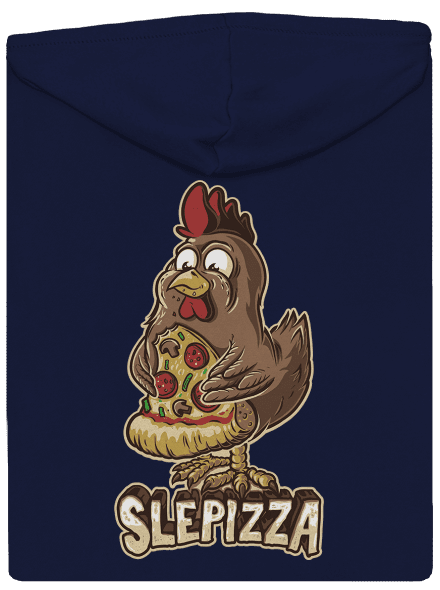 Slepizza pánská mikina na zip Navy