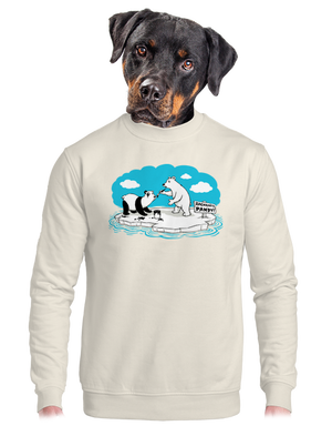 unisex mikina bez kapuce