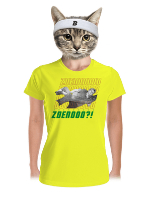 B18: Bába pod kořenem dámské sportovní tričko Neon Yellow