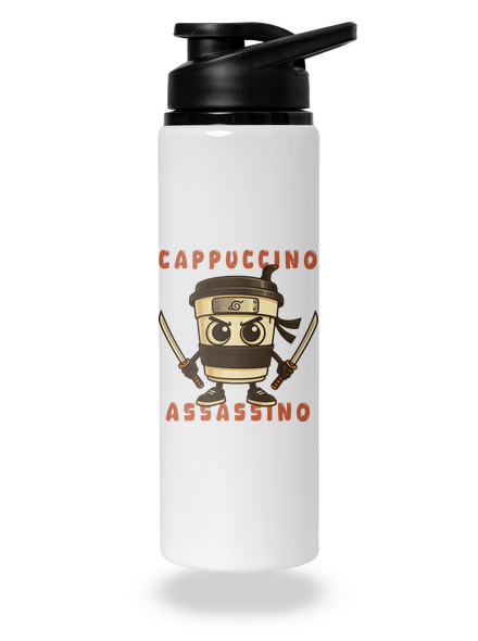 Cappuccino Assassino – Italian Brainrot lahev na vodu White