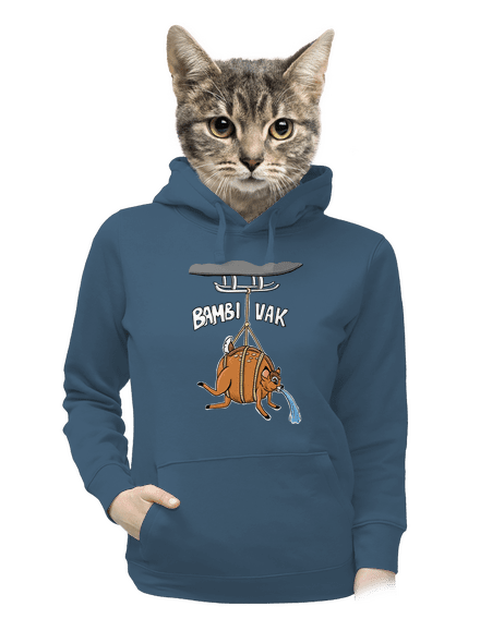 Bambi vak dámská mikina klokanka Denim