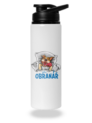 Můj obranář lahev na vodu White