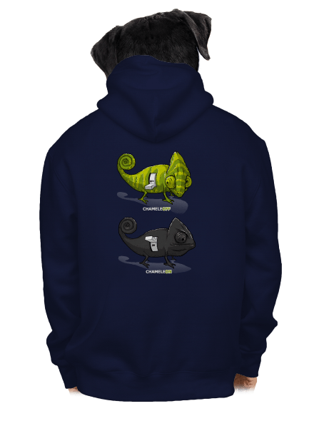 Zapnuto vypnuto pánská mikina na zip Navy