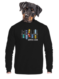 unisex mikina bez kapuce