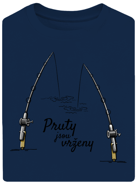 Pruty jsou vrženy unisex tričko oversized Midnight Blue
