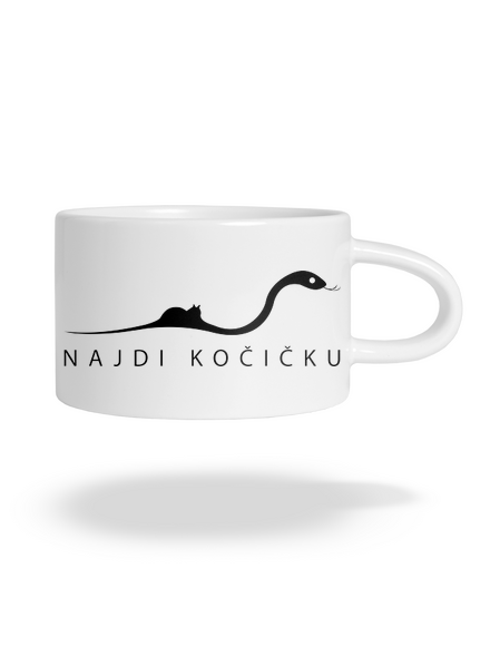 Najdi kočičku hrnek makronka White
