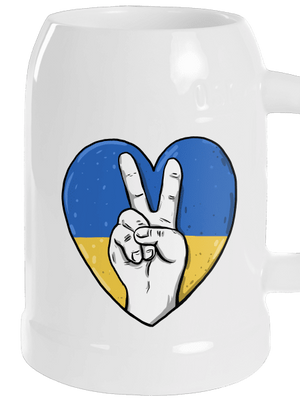 Ukrajina - Mír půllitr White