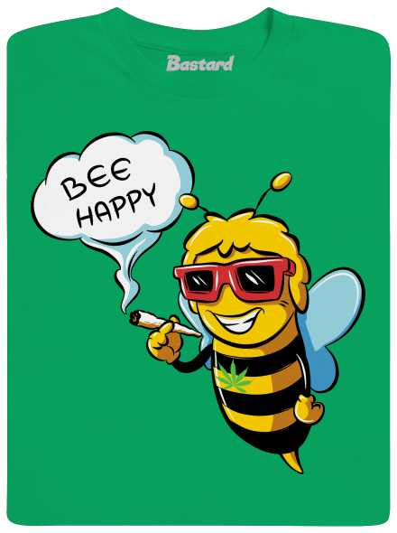 Bee happy pánské tričko Kelly Green