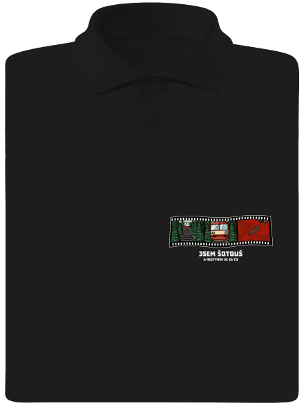 Jsem šotouš pánská polokošile Black