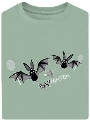Batminton unisex tričko oversized Sage