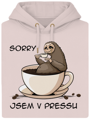 V pressu unisex mikina premium Rose Chalk