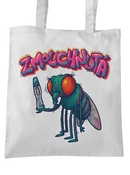 Zmouchnutá taška White