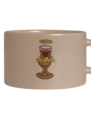 Panáček v jesličkách hrnek makronka Brown Macaron