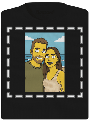 Simpsonovi z vlastní fotky dámské sportovní tričko Black