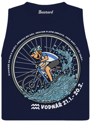 Cyklistický horoskop: Vodnář dámské tílko volné Navy
