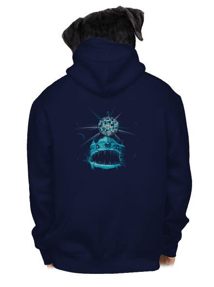 Mořský discoďas pánská mikina na zip Navy