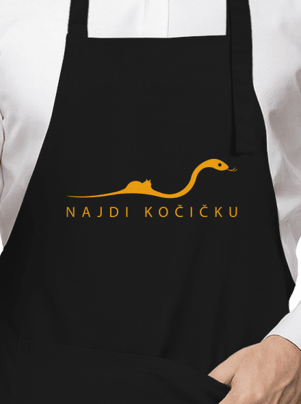 Najdi kočičku zástěra Black