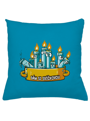 Svíčková polštář Blue Turquoise