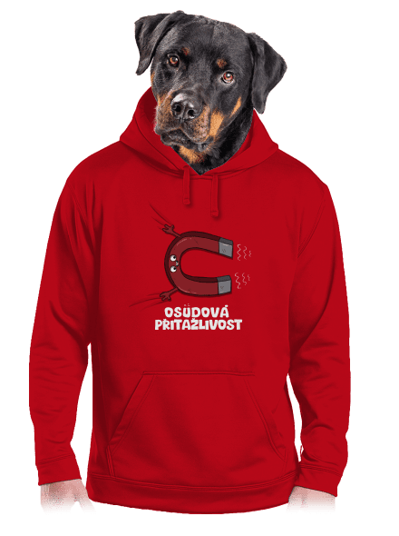 Osudová přitažlivost pánská mikina klokanka Red
