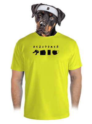 Nezapomeň pánské sportovní tričko Neon Yellow