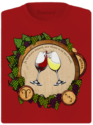 Vinný horoskop: Beran dámské sportovní tričko Red Mal