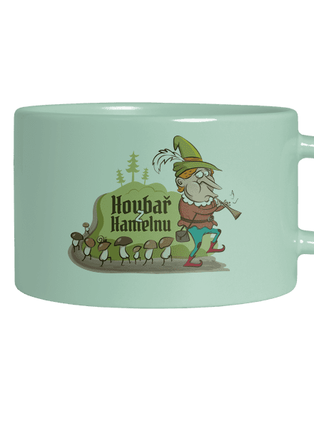 Houbař z Hamelnu hrnek makronka Mint Macaron