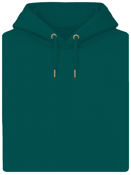 Bez potisku unisex mikina premium Emerald Green