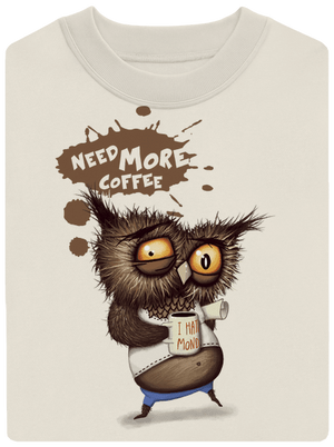 Potřebuju víc kafe unisex mikina bez kapuce Off White