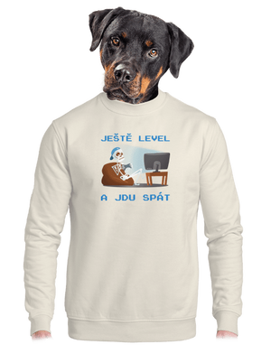 Ještě level unisex mikina bez kapuce Off White