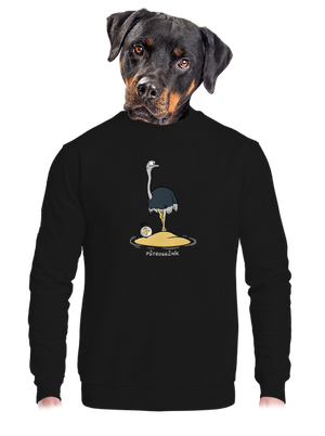 unisex mikina bez kapuce