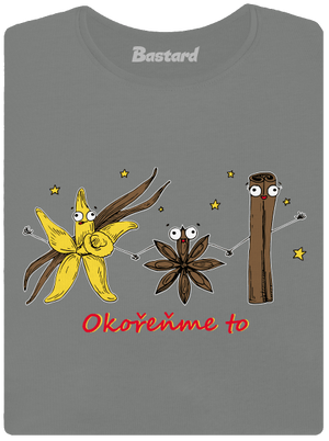 Okořeňme to dámské tričko Dark Gray Melange