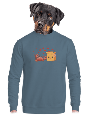 unisex mikina bez kapuce