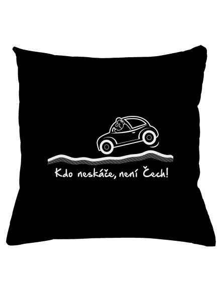 Kdo neskáče polštář Black