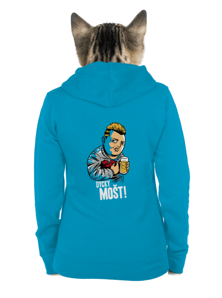 Dycky mošt dámská mikina na zip Blue Atol