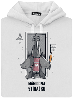 Stíhačka dámská mikina klokanka White